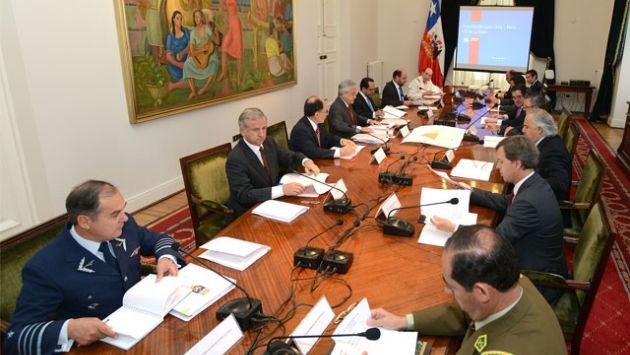 La Haya: Sebastián Piñera se reúne con el Consejo de Seguridad de Chile. (Gobierno de Chile)