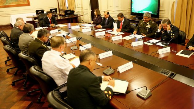 La Haya: Ollanta Humala encabezó reunión del Consejo Nacional de Seguridad. (Presidencia Perú)