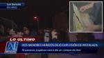 San Bartolo: Dos menores heridos al detonar explosivo de guerra. (Canal 4)