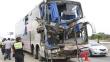 Áncash: Choque entre bus interprovincial y camión deja tres muertos