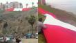 La Haya: Despliegan bandera gigante en el malecón de Barranco por fallo