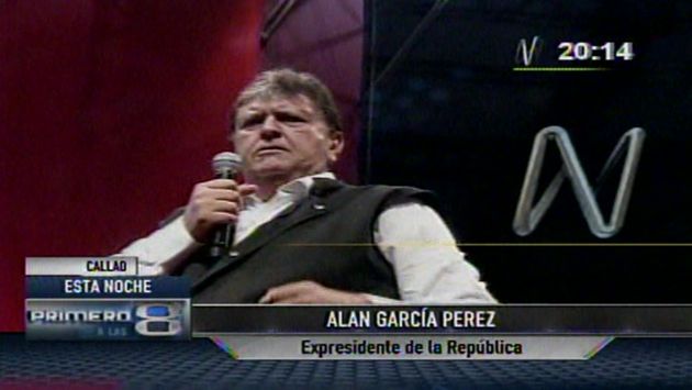 Alan García inició su campaña en el Callao. (Canal N)