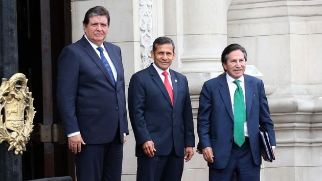 Alan García,Ollanta Humala y Alejandro Toledo se volverían a juntar por el tema de La Haya. (EFE)