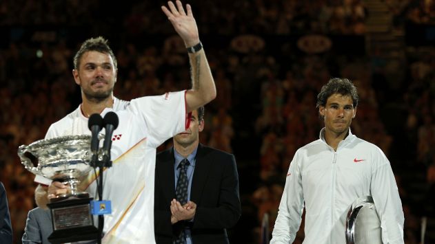 Rafael Nadal cayó ante Stanislas Wawrinka en final del Abierto de Australia. (Reuters)