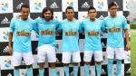 Sporting Cristal hizo que sus jugadores luzcan la nueva camiseta. (Difusión/Perú21)
