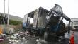 Cañete: Choque de dos camiones causa la muerte de dos personas