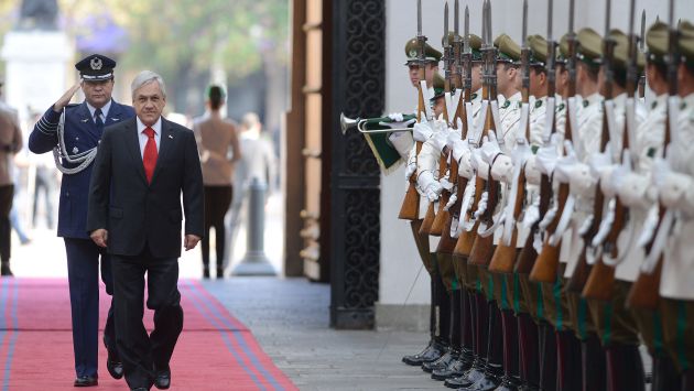 Sebastián Piñera sigue fallo en Palacio de La Moneda, adonde llegó esta mañana. (Gobierno de Chile)