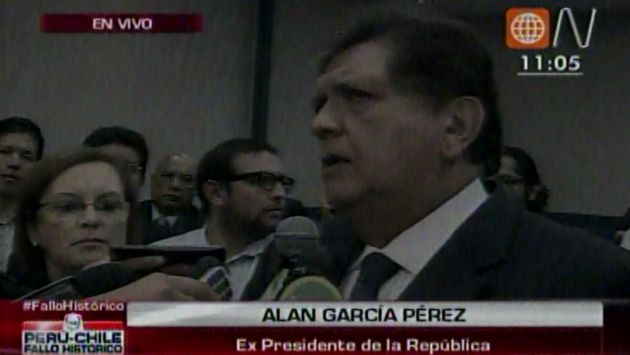 Alan García señaló que Perú y Chile continuarán senda de progreso. (Canal N)