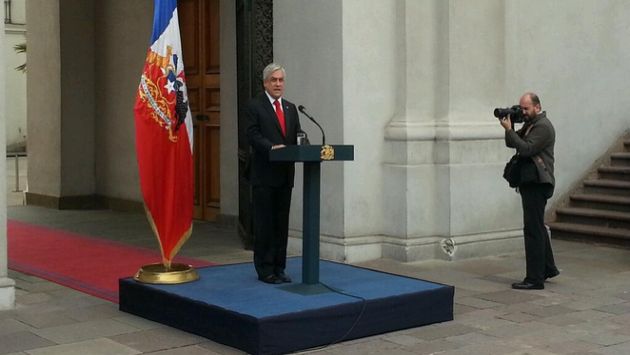 Declaración de Piñera tras fallo de La Haya. (Twitter/Canal N)