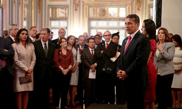 Humala se declaró complacido tras el fallo de La Haya. (Sepres/Canal N)