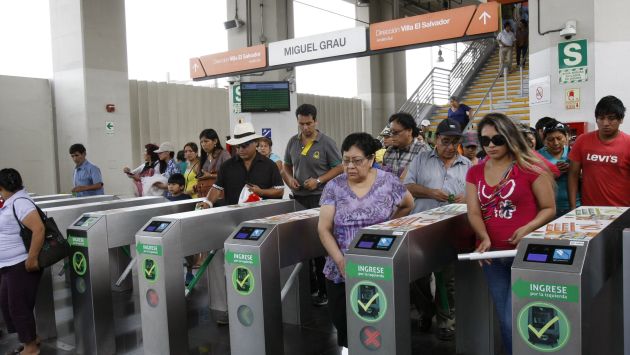 Defensoría del pueblo cuestiona nuevo sistema de cobro en Metro de Lima. (USI)