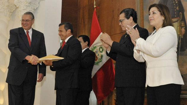 Allan Wagner entregó fallo al presidente Ollanta Humala. (Difusión)