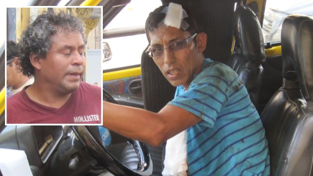 Cercado de Lima: Taxista atacó con un fierro a un colega en la cabeza. (Shirley Ávila/Perú 21)
