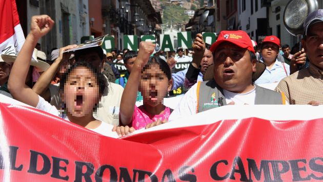 Defensoría del Pueblo critica que se use a menores en manifestaciones. (Fabiola Valle)