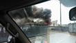 Metropolitano: Bus alimentador se incendió en Puente Piedra