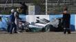 Fórmula 1: Lewis Hamilton chocó su monoplaza en el circuito de Jeréz