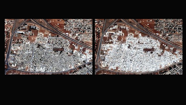 Siria: Edificios en zonas residenciales fueron demolidos por régimen de Al Assad. (AP)