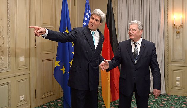 John Kerry habló sobre Siria en una rueda de prensa en Berlín. (AFP)