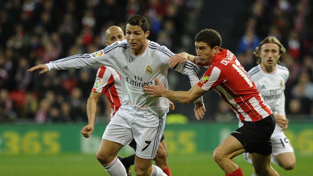 Real Madrid perdió a su estrella, Cristiano Ronaldo, por agredirse con otro jugador. (AFP)