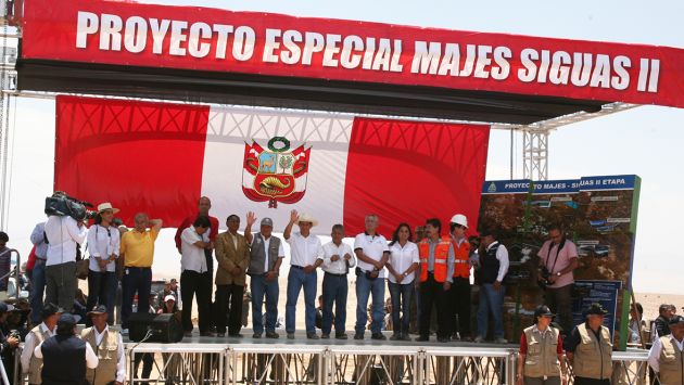 Ollanta Humala  dijo que Majes Siguas II será muy importante para desarrollo del sur. (Difusión)