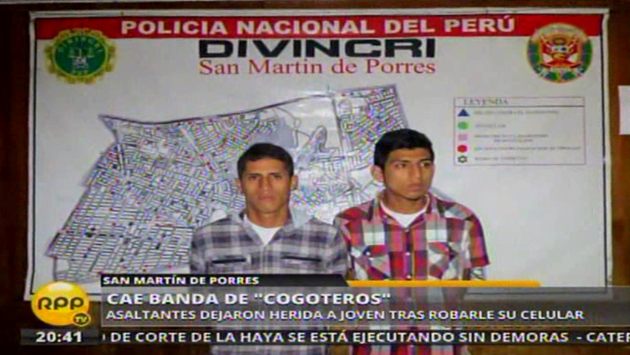 Delincuentes fueron presentados ante la prensa. (RPP TV)
