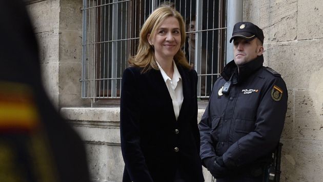 Infanta Cristina niega responsabilidad en caso de corrupción. (AP)