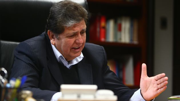 Alan García se une a las críticas por aumento salarial a ministros. (Rafael Cornejo)
