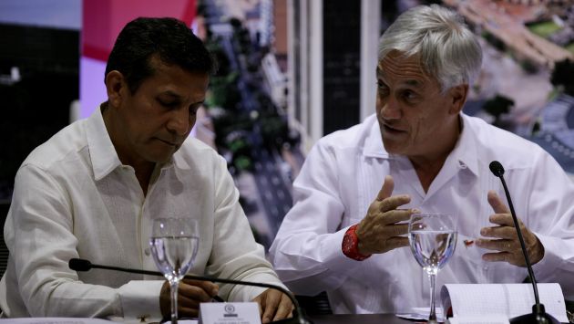 La Haya: Humala le aclara a Piñera que triángulo terrestre es del Perú. (EFE)