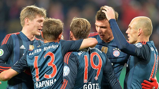 Bayern Munich clasificó a las semifinales de la Copa Alemana. (AFP)