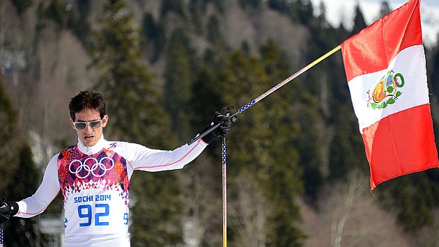 Sochi 2014: Carcelén llegó último tras correr con dos costillas rotas. (AFP)