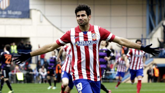 Diego Costa marcó un tanto para el Atlético de Madrid. (EFE)