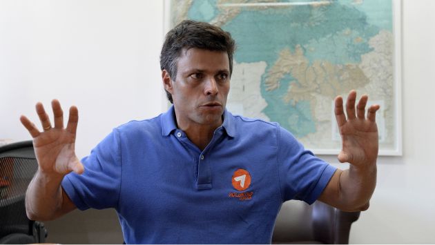Leopoldo López dijo que no teme ir a la cárcel. (AFP)