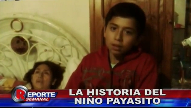 ‘Niño Payasito’ mintió para recibir ayuda. (Captura de TV)