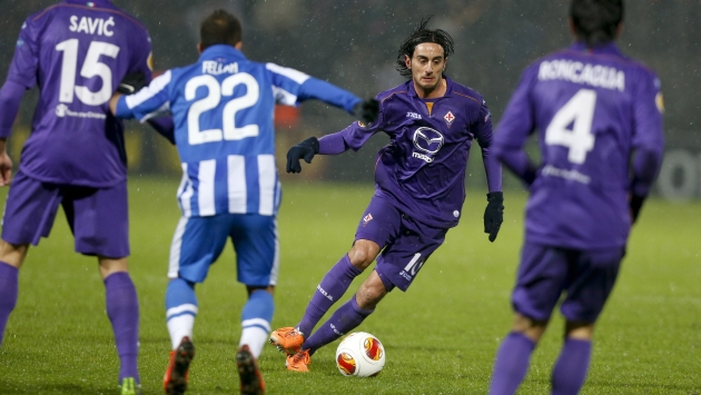 Fiorentina obtuvo un buen triunfo en Dinamarca. (AP)