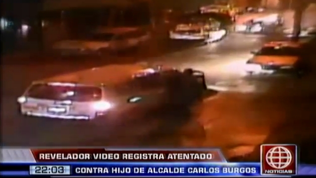 Video muestra como escapan los asesinos. (Captura de TV)