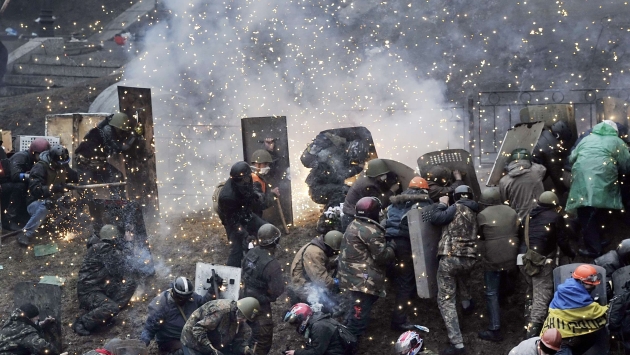 VIOLENCIA EXTREMA. En Kiev se vive casi una guerra civil. (AFP)
