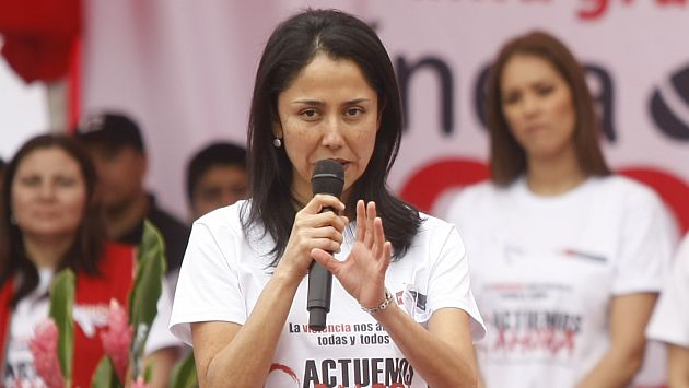 Nadine Heredia intenta bajar tono a polémica por contradecir a Villanueva. (USI)