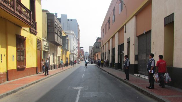 Municipalidad de Lima realizó el operativo en la avenida Emancipación y en los jirones Cusco y Cailloma. (Difusión)