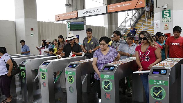 Metro de Lima: Mantienen habilitado acceso con una misma tarjeta. (USI)