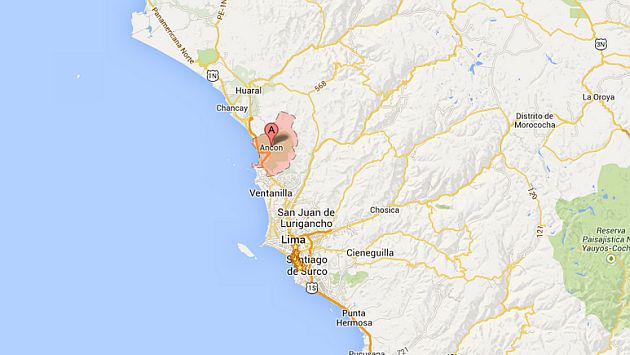 Sismo se sintió esta mañana en Lima. (Google Maps)