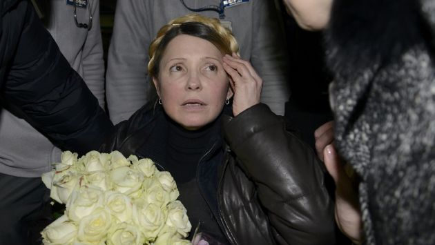 Ucrania: Julia Timoshenko sale de prisión. (AFP)
