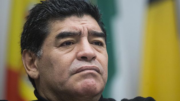Diego Maradona reafirmó su apoyo al chavismo. (AP)