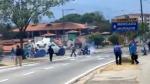 Tupamaros atacan a manifestantes opositores. (Facebook)