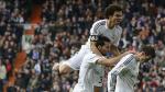 Real Madrid goleó 3-0 al Elche y mantiene la punta de la liga española. (AP)