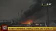 Callao: Incendio se registró en la refinería La Pampilla