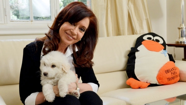 Simón es el nombre de la mascota de Cristina Fernández, presidenta de Argentina. (Internet)