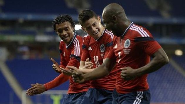 Colombia empató 1-1 con Túnez con gol de James Rodríguez. (AFP)