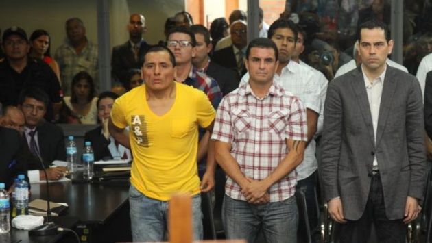 ‘Loco David’ y ‘Cholo Payet’ durante lectura de sentencia. (Difusión/Perú21)