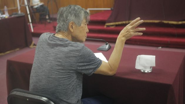 Alberto Fujimori esperó por una hora la llegada del testigo. (David Vexelman)