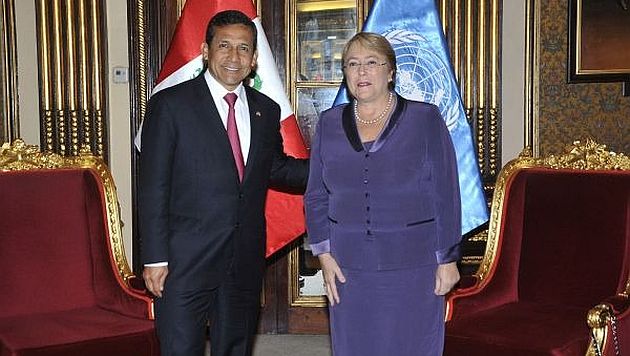 Ollanta Humala y Michelle Bachelet conversarán sobre diversos temas la próxima semana. (USI)